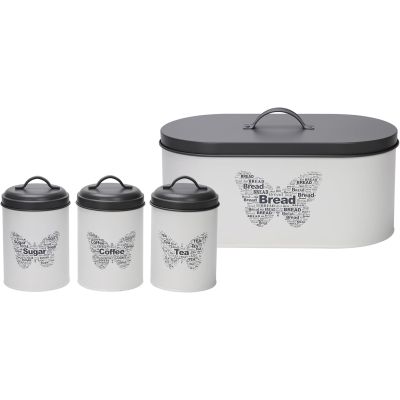Butterfly Design Kitchen Canister Storage Set 