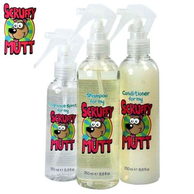 Scruffy Mutt Dog Dog Care Grooming Pack - Shampoo / Conditioner / Fragrance Spritz