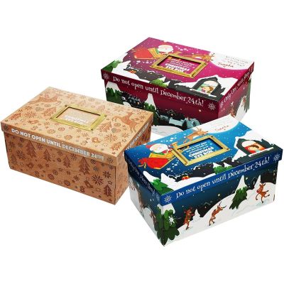 Christmas Eve Box Decorative Festive Gift Treat Box