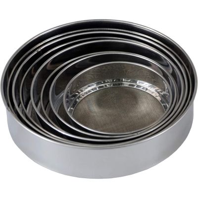 Multi-Purpose Stainless Steel Sieve Sifting Strainer Mesh Drum Set