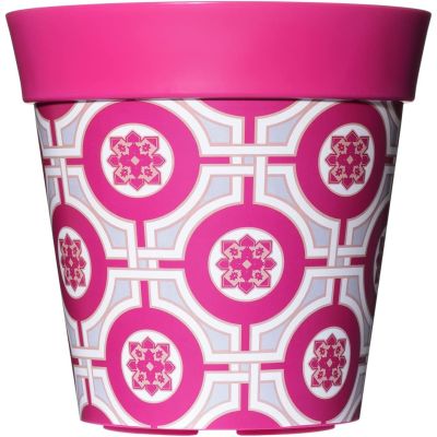 Pink Tile Plant Pot, Indoor/Outdoor Planter