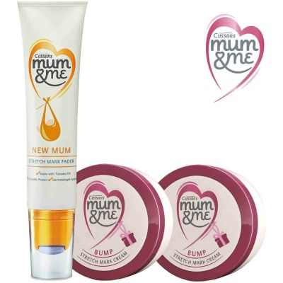 Cussons Mum & Me - 2 X Stretch Mark Cream And 1 X Stretch Mark Fader Serum