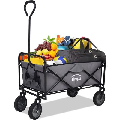 simpa Multi-Purpose Large Capacity Collapsible Folding Trolley Utility Cart