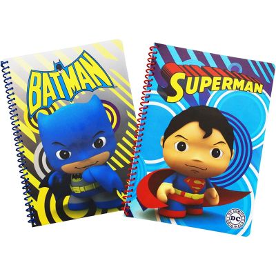 Batman & Superman Spiral Bound Notebooks