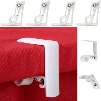  Table Desk Cloth Cover Clamps Holder Set