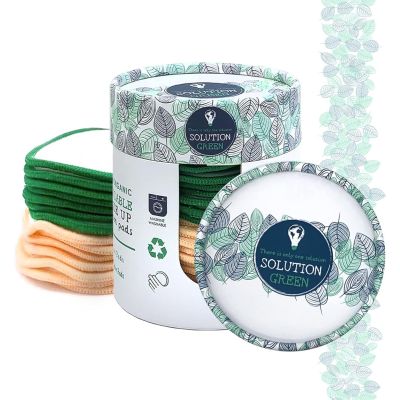 Solution Green Organic Cotton 20x Reusable Makeup Remover Pads