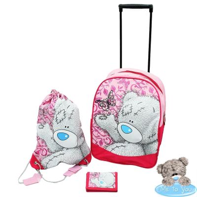 Me to You 3 Pieces Childrens Kids Luggage Wheelie Trolley Travel Set