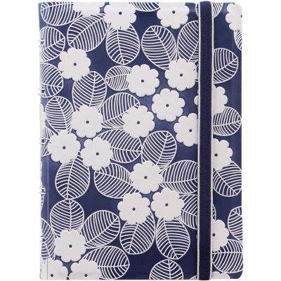 Filofax Pocket Notebook Impression Navy/White