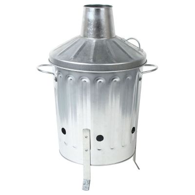 Galvanised Metal Garden Incinerator