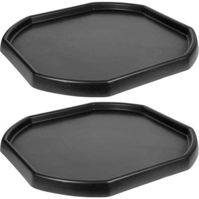 KetoPlastics Pack Of 2 Large Black Plastic Builders Building Material Children Kids Play