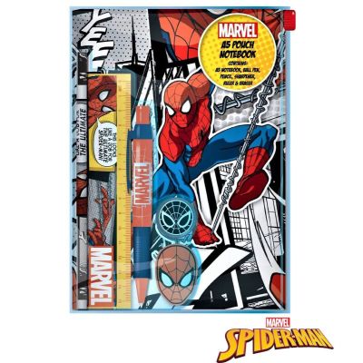 Marvel Spiderman Stationery Set A5 Notebook