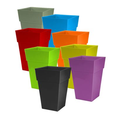 Moda Milano 28L Plastic Gloss Planters