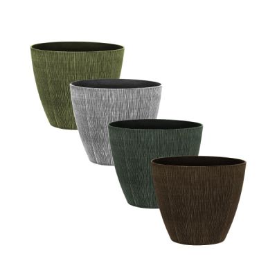 Allure Textured Plastic Planters