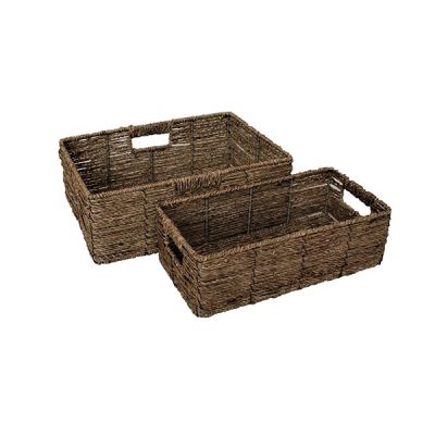 Rattan Nesting Storage Baskets with Linings