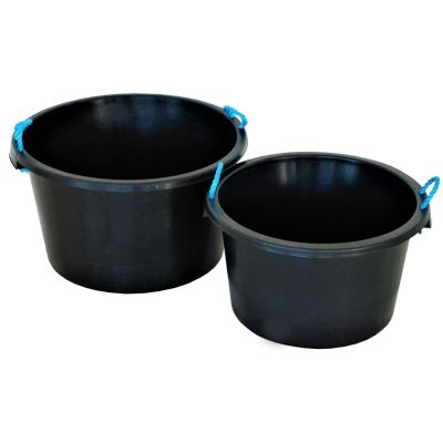 Multipurpose Tub Buckets with Rope Handles 