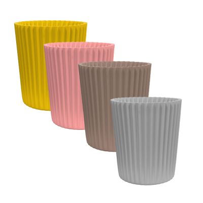 Large Sturdy Wave Effect Plastic Planter Pots