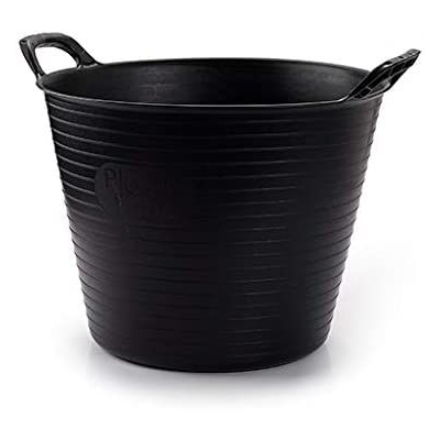 Doodle And Mooze 42 Litre Black Heavy Duty Flexi Tub Bucket