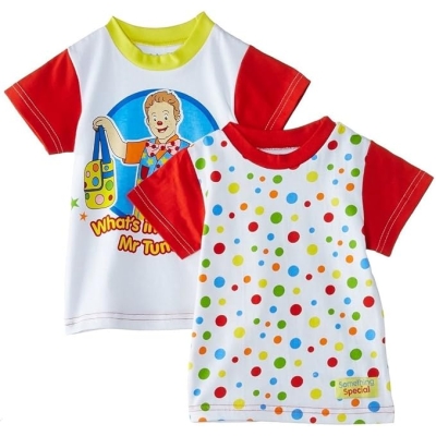 Baby Spotty T-Shirt Come and Play with Mr. Tumble Cbeebies