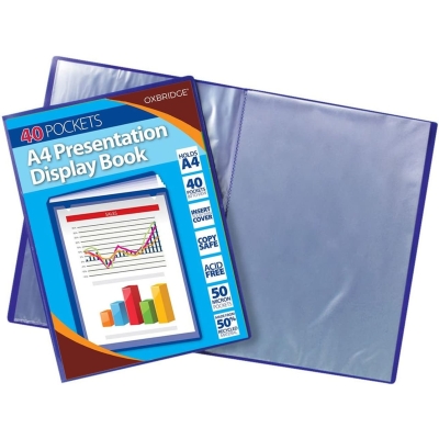 A4 40 Pocket Professional Presentation Display Book