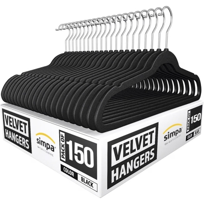 Heavy Duty Velvet Non-Slip Suit Clothes Shirts Hangers