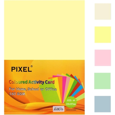 Pixel Pastel Colour Copy/Printing Card 50 Sheets 160GSM 