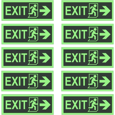 Safety Signs Glow in The Dark Self Adhesive Vinyl