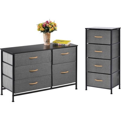 Fabric Storage Tower Set with 4 & 5 Drawers Combination