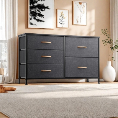 Chest of Drawers Fabric Storage Tower with 5 Drawers