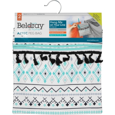 Beldray Aztec Peg Bag Washing Line Hanger