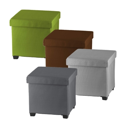 Folding Storage Ottoman Foot Rest Stool