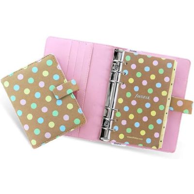 Filofax Patterns Pastel Spots Pocket Organiser