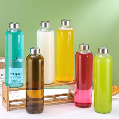 Reusable Glass Bottles With Stainless Steel Lids