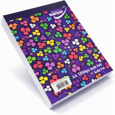 A4 Flower Power 8mm Ruled Top Perforated Refill Pads