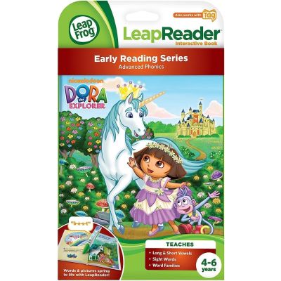 LeapFrog Leapreader Book Nickelodeon Dora The Explorer Saves King Unicorn