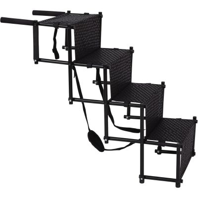 Portable Lightweight Metal Frame 4 Step Dog Stairs
