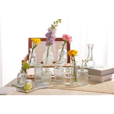 Glass Centrepiece Table Flower Vase Collection Assorted Designs