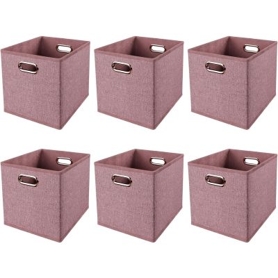 Urban Living Rose Fabric Collapsible Storage Cubes