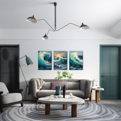 Canvas Wall Art Waves of the Sea
