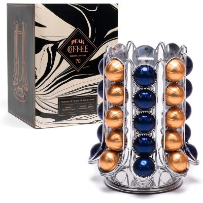 Peak Coffee Capsule Holder for 70 Nespresso Vertuo Vertuoline Pods