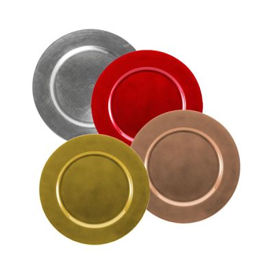 Decorative Plastic Charger Plates