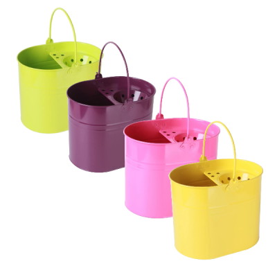 Metal Steel Colour Mop Bucket with Handle